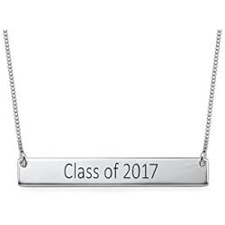 Graduation Jewelry - Bar Necklace - Personalized Name Necklace Nameplate - Jewelry Gift for her- Class of 2019-2020