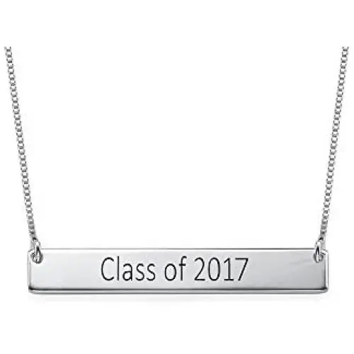 Graduation Jewelry - Bar Necklace - Personalized Name Necklace Nameplate - Jewelry Gift for her- Class of 2019-2020