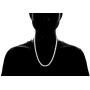 Sterling Silver Mens Diamond-Cut Rope Chain 3.3MM- Solid 925 Italian Necklace, Men and Women, Silver Necklace, Silver Jewelry