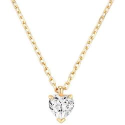 PAVOI 14K Gold Plated 925 Sterling Silver CZ Diamond Pendant Necklace for Women | Adjustable Slider