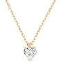 PAVOI 14K Gold Plated 925 Sterling Silver CZ Diamond Pendant Necklace for Women | Adjustable Slider