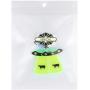 FENICAL UFO Earring Exaggerated Earring Acrylic Earring Drop for Woman Girls Ladies 1Pair