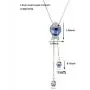 HSQYJ Crystal Flower Pendant Necklace Pretty Pearl Adjustable Long Sweater Necklace Fashion Jewelry for Women Girls