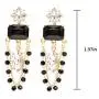 Mixed Crystal Rhinestone Cluster Chandelier Long Dangle Statement Earrings for Women- Art Deco Length 1.97in Mixed Crystal Rhinestone Cluster Chandelier Long Dangle Statement Earrings for Women- Art Deco Length 1.97in