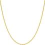 Lifetime Jewelry 1.2mm Cable Link Chain Necklace for Women and Men 24k Gold Plated