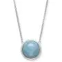Sterling Silver Natural Aquamarine Necklace for Women