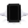 Gem Stone King 925 Sterling Silver Black Onyx Womens Ring (6.60 Cttw Emerald Cut 14X10MM Available 5,6,7,8,9) Gem Stone King 925 Sterling Silver Black Onyx Womens Ring (6.60 Cttw Emerald Cut 14X10MM Available 5,6,7,8,9)