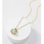 DHQH I Couldnt Tie The Knot Without You Love Knot Bridesmaids Necklace 14K Gold Plated Knot Necklaces Bridesmaid Proposal Gift Set of 1/6