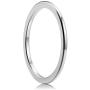 King Will Basic Mens 2mm 4mm 6mm 8mm High Polished Comfort Fit Domed Tungsten Carbide Ring Wedding Band