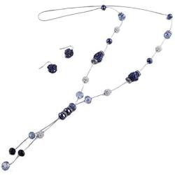 Bocar Chunky Metal Alloy Big Drop Pendant Statement Choker Collar Necklace
