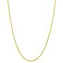 14kt Yellow Gold Plated Sterling Silver 1.1mm Diamond-Cut Rope Chain Necklace Solid Italian Nickel-Free, 14-36 Inch