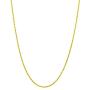 14kt Yellow Gold Plated Sterling Silver 1.1mm Diamond-Cut Rope Chain Necklace Solid Italian Nickel-Free, 14-36 Inch