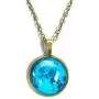 JczR.Y Time Gem Star Luminous Charm Starry Sky Glass Cabochon Pendant Necklace Glow in Dark for Women Girl Christmas Party Jewelry