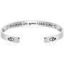 NEIQII Inspirational Cuff Bracelet Bangle for Women, Best Friend Bracelets for Teen Girls, Which Can Adjust Size, Made of Stainless Steel.