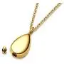 Zysta Personalized Teardrop Cremation Urn Necklace with Fill Kit Customized Engraved Waterdrop Locket for Ashes Pendant Necklaces Memorial Keepsake Cremation Jewelry