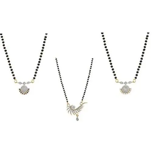 Efulgenz Indian Bollywood Ethnic Traditional Gold Plated CZ Mangalsutra Pendant Necklace Set Jewelry for Women Efulgenz Indian Bollywood Ethnic Traditional Gold Plated CZ Mangalsutra Pendant Necklace Set Jewelry for Women