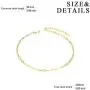 POPLYKE 925 Sterling Silver Gold Plated Anklet Summer Adjustable Beach Boho Ankle Bracelet POPLYKE 925 Sterling Silver Gold Plated Anklet Summer Adjustable Beach Boho Ankle Bracelet