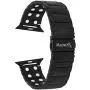 MagnetRX Magnetic Therapy Apple Watch Band - 316L Stainless Steel Ultra Strength Magnet Therapy Watch Band Compatible for Apple Watch Series 6/5/4/3/SE (Black, 42mm/44mm)