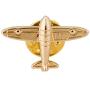 Knighthood Exclusive Airplane Lapel Pin/Shirt Stud Brooch Golden