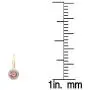 Dazzlingrock Collection 10K Ladies Halo Style Dangling Drop Earrings, Rose Gold