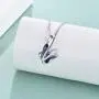 TOUPOP Butterfly Crystal Pendant Necklace S925 Sterling Silver Anniversary Birthday Butterfly Gifts for Butterfly Lovers, Fine Jewelry Gifts for Women