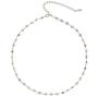 Aurora Borealis 4 MM Choker Necklace Made with Swarovski Crystals, 14'' + 3'' extender