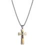 HZMAN Fashion Polished Diverse Men and Women Religious Cross Christian Stainless Steel Necklace Pendant 22+2 Inch Chain