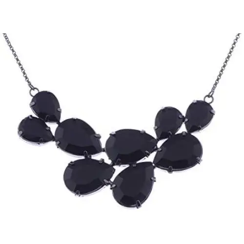 Alilang Rose Gold Champagne Tone Crystal Teardrop Cluster Chunky Statement Bib Pendant Necklace Alilang Rose Gold Champagne Tone Crystal Teardrop Cluster Chunky Statement Bib Pendant Necklace