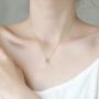 Alantyer Dainty Necklace for Women 18K Gold Plated Women Necklace 5A Cubic Zirconia Necklace for Girls 18”Gift for Women Collection