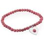 TOUS Super Power 925 Silver Bracelet with Rhodonites