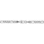 14k White Gold 3.5mm Figaro Chain Necklace - with Secure Lobster Lock Clasp 14k White Gold 3.5mm Figaro Chain Necklace - with Secure Lobster Lock Clasp