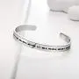 Ldurian Morse Code Bracelet, Inspirational Bracelet for Women, Cuff Bangle for Men, Funny Morris Code Gift, Hidden Message Jewelry, Profanity Present (Stainless Steel, Adjustable)