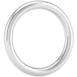 14K Gold 2.5mm Plain Wedding Band