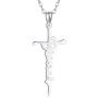 WINNICACA Faith Necklace Cross Necklaces for Women 925 Sterling Silver Celtic Knot Faith/Grateful/Blessed Pendant Jewelry Birthday for Girls Teens