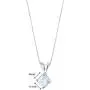 14 Karat White Gold Cushion Cut Created Opal Pendant 14 Karat White Gold Cushion Cut Created Opal Pendant