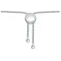 La Joya Sterling Silver with Round White Diamond Created Blue Sapphire Strand Bolo Adjustable 0.05ct Bracelet for Women’s, Girl’s gift for valentines day La Joya Sterling Silver with Round White Diamond Created Blue Sapphire Strand Bolo Adjustable 0.05ct Bracelet for Women’s, Girl’s gift for valentines day