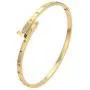 Classic Jewelry Nail Love Stainless Steel Bangles Bracelets for Women, White ,IPG,IPRose Gold Classic Jewelry Nail Love Stainless Steel Bangles Bracelets for Women, White ,IPG,IPRose Gold