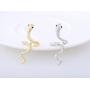MIXIA Adjustable Punk Rock Crystal Snake Ring for Women Vintage Gothic Open Smooth Animal Finger Ring Halloween Jewelry Accessories