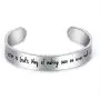 LParkin Sister Gifts from Sister Bracelets A Sister is Gods Way of Making Sure We Never Walk Alone Stainless Steel Polished 6”3/8” LParkin Sister Gifts from Sister Bracelets A Sister is Gods Way of Making Sure We Never Walk Alone Stainless Steel Polished 6”3/8”