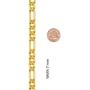 Lifetime Jewelry 7mm Figaro Chain Necklace 24k Gold Plated for Men Women & Teen