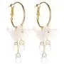 Crystal Flower Earrings Fairy Temperament Water Drop Tassel Earrings Jewelry jewelry
