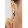 14k Gold Evil Eye Huggie Hoop Earrings,Dainty Tiny Turkish Enamel Blue Evil Eye Dangle Hoop Earrings for Women Lucky Jewelry