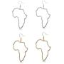Map of Africa Earrings for Women Girl Ethiopian Nigeria Gold Color Jewelry African Maps Gifts