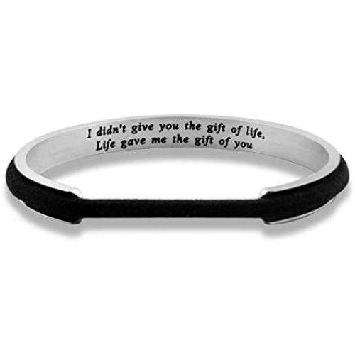 Zuo Bao Stepdaughter Gifts Daughter in Law Hair Tie Bracelet I Didnt Give You The Gift of Life Life Gave Me The Gift of You Stepmom Gifts from Stepdaughter Mother in Law