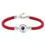PAPAGENA I Love You 100 Languages Projection Bracelet for Boyfriend Girlfriend Couples Bracelets Red / Black Braided Rope Bracelet Best Friends Valentines Gifts