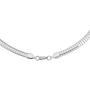 Edforce Stainless Steel Italian Omega Chain Necklace