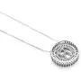 HOTIE Silver Plated A-Z Alphabet Pendant Letter Initial Necklace for Women HOTIE Silver Plated A-Z Alphabet Pendant Letter Initial Necklace for Women