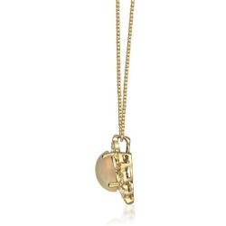 Gin & Grace 10K Yellow Gold Natural Opal Diamond (I1,I2) Pendant for Women