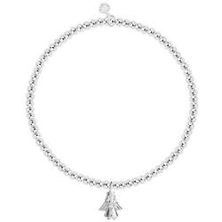 Katie Loxton a Little Faith Womens Stretch Adjustable Band Fashion Charm Bracelet