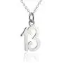FashionJunkie4Life Sterling Silver Number 13 Charm Necklace, Thirteen 13th Birthday Anniversary Sports Team Milestone